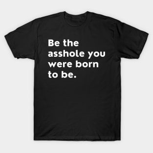 Be The Asshole You Were Born To Be. You Do You. T-Shirt